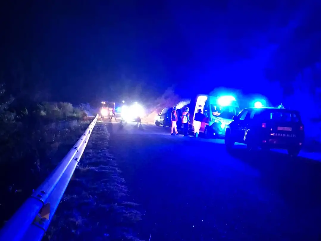 L'incidente (foto Pinna)
