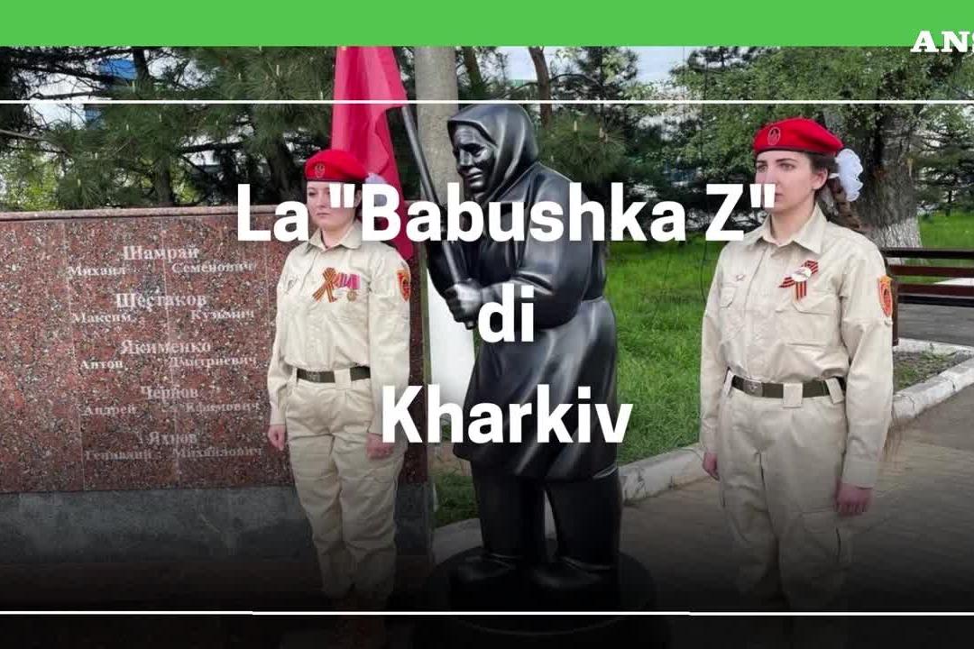 Diventa una statua la &quot;Babushka Z&quot;, icona del patriottismo filo-Putin