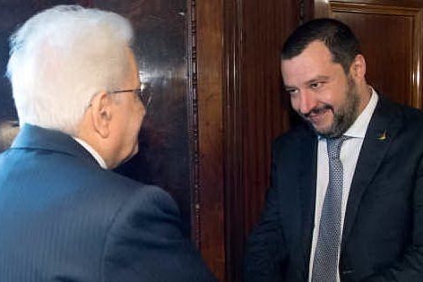 L'incontro tra Matteo Salvini e Sergio Mattarella durante le consultazioni post-elezioni