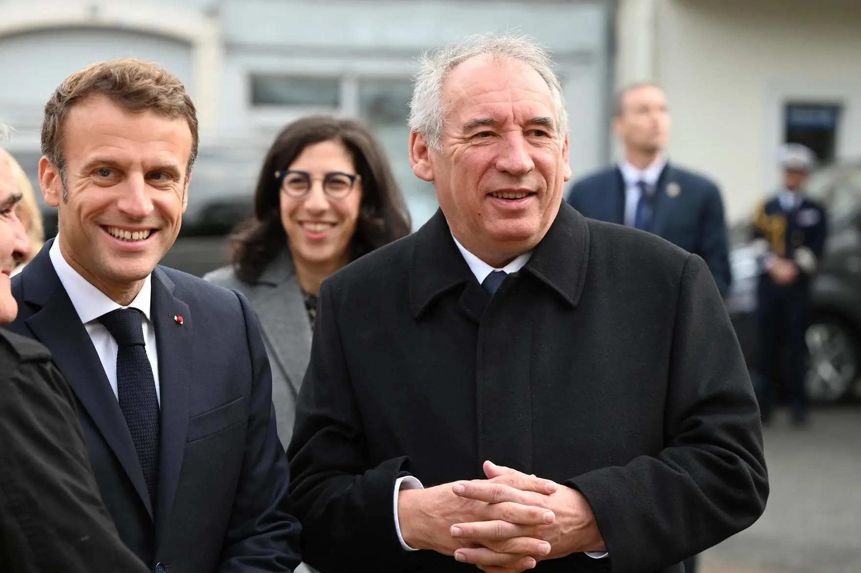 Emmanuel Macron e Francois Bayrou (Ansa)