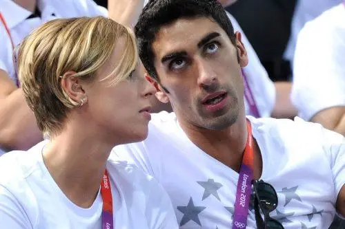 Federica Pellegrini e Filippo Magnini sugli spalti
