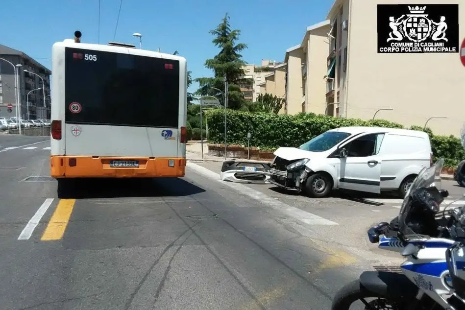 (foto polizia municipale Cagliari)