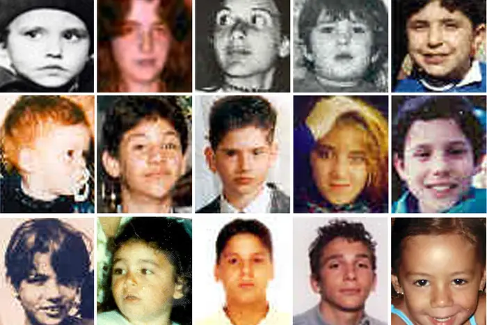 Le foto di ANSA/MISSINGKIDS.COM con alcuni degli oltre 15mila bambini scomparsi in Italia