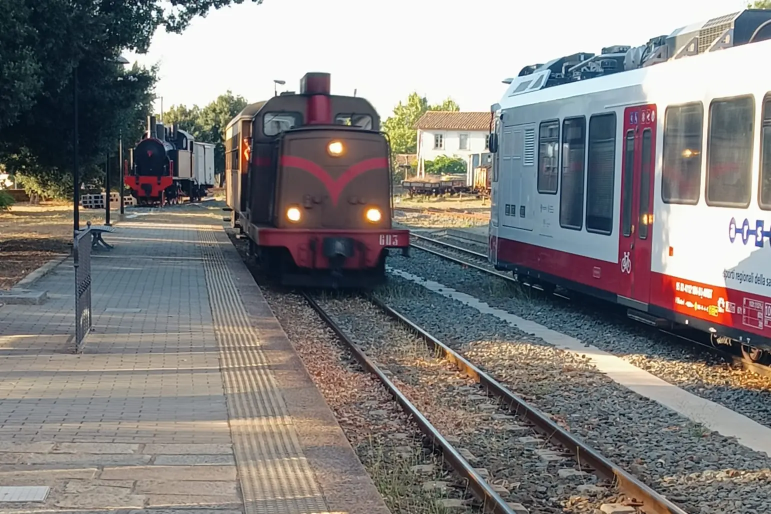Il Trenino Verde a Mandas (foto Sirigu)