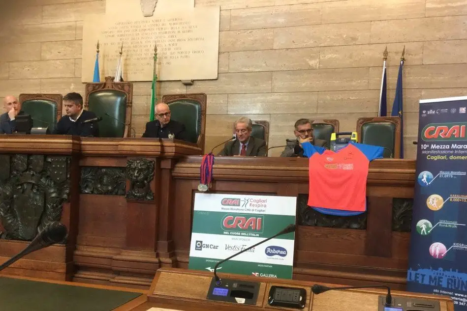 La presentazione della mezza maratona a Cagliari