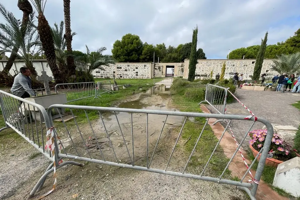 Degrado, muffa e umidità nel cimitero monumentale di Bonaria a Cagliari