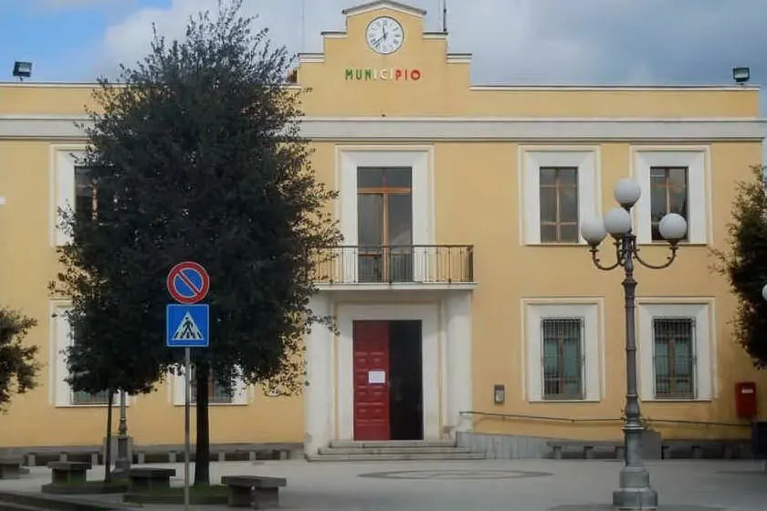 Il municipio di Villasor (Archivio L'Unione Sarda)