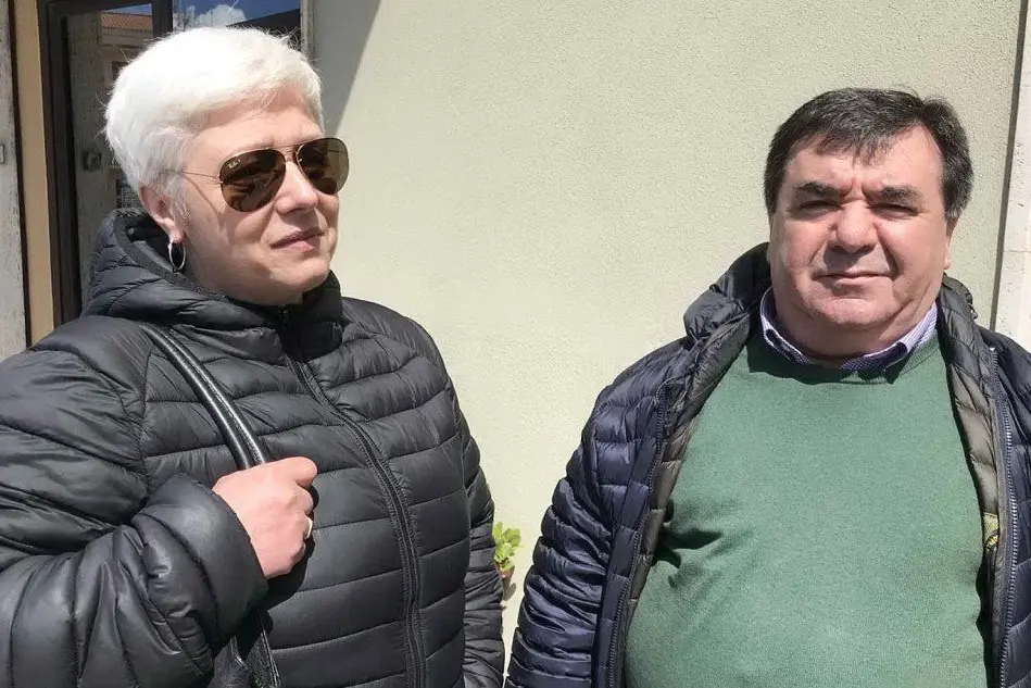 I genitori di Alberto Melone (foto L'Unione Sarda - Calvi)