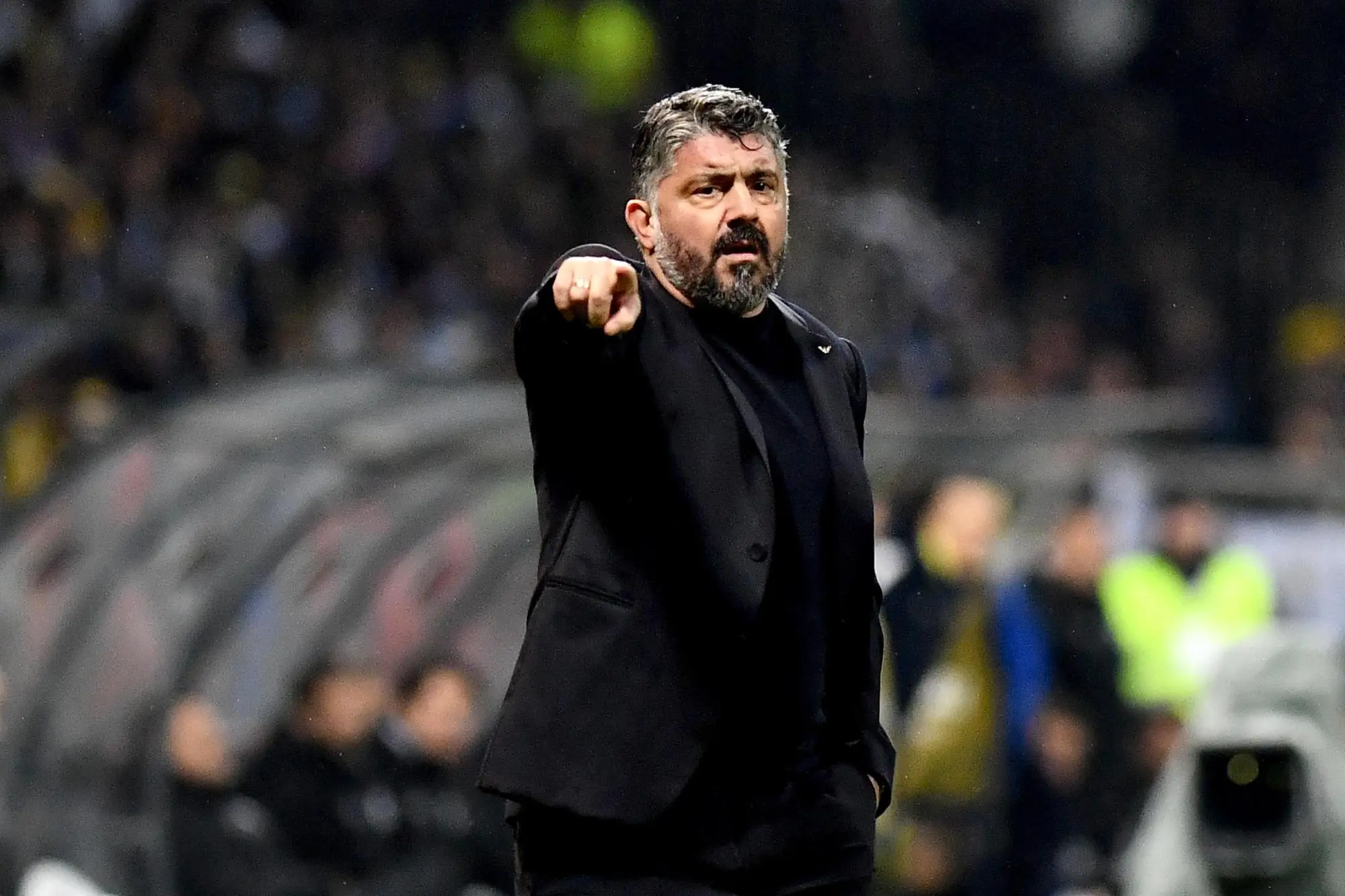 Italia per la terza volta di fila fuori dai Mondiali, Gattuso: «Chiedo scusa, è una mazzata difficile da gestire» Gennaro Gattuso in Bosnia-Italia (foto Epa/Ansa)