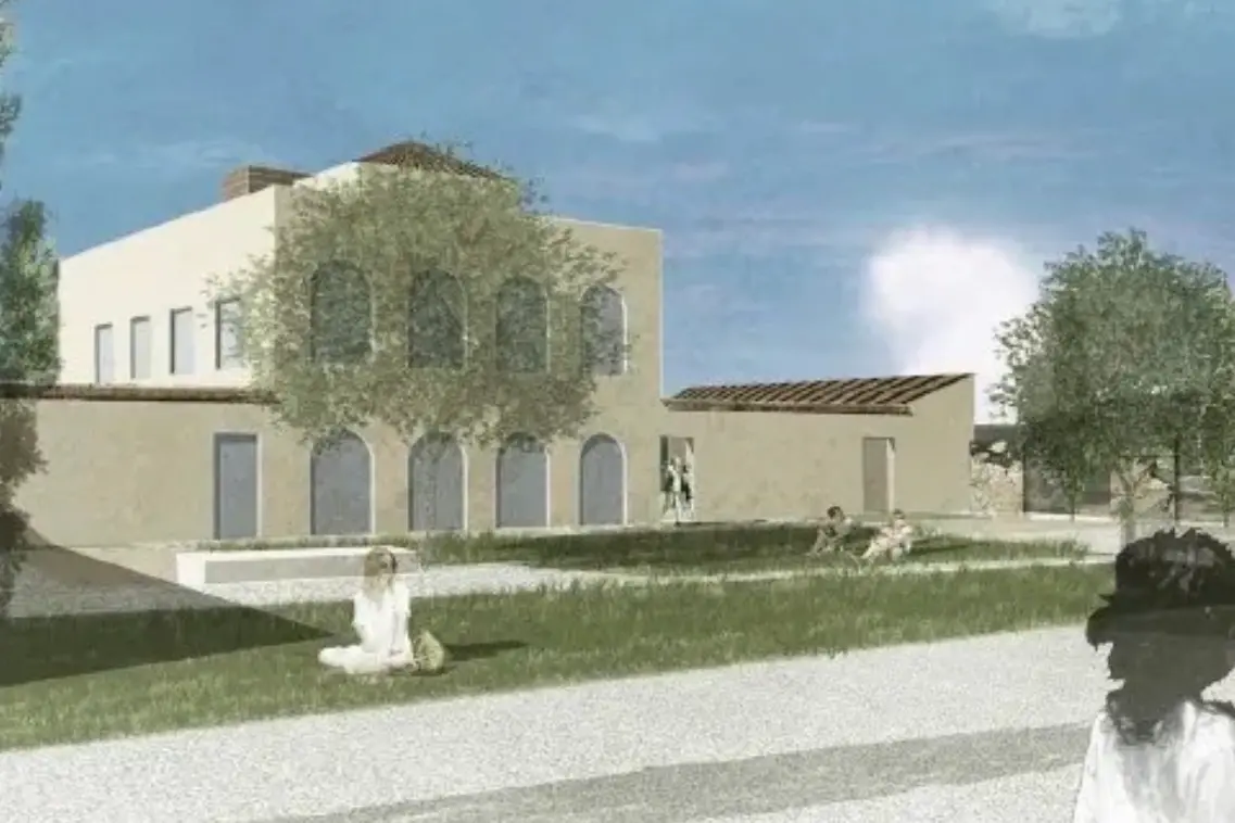 Una simulazione di Villa Eleonora dopo i lavori