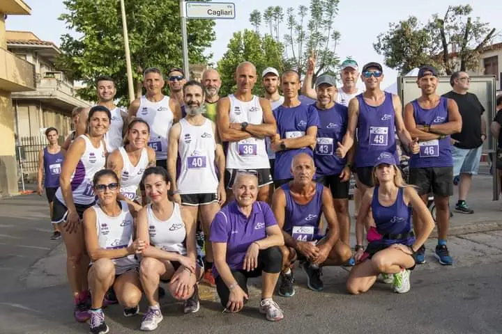 Alcuni atleti dell'Atletica Maracalagonis (foto Andrea Serreli)