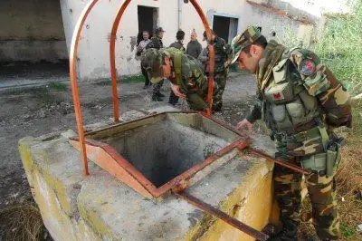 Il pozzo dove vennero ritrovati i corpi di Cocco e Mastrone