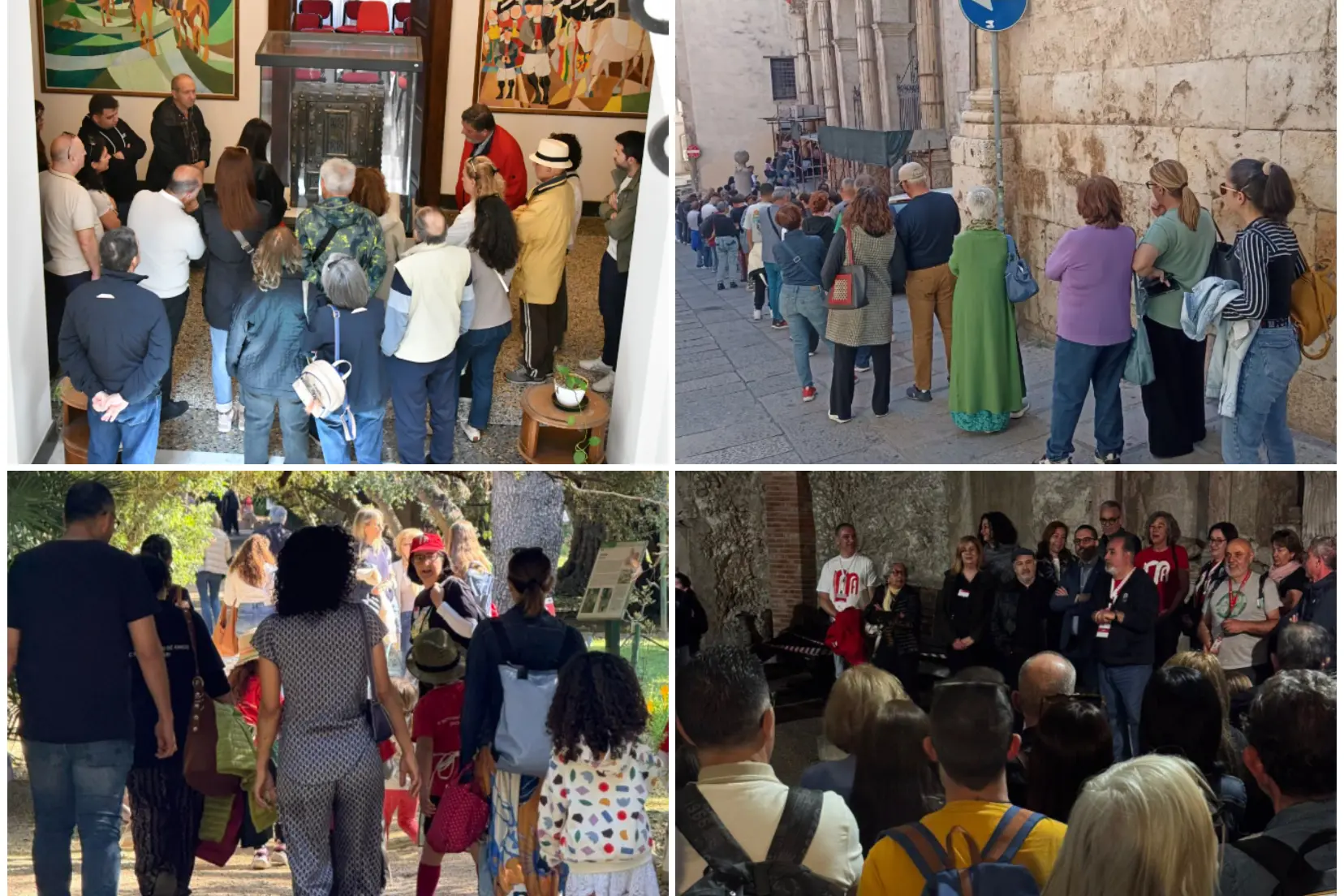 Folla alle visite guidate a Cagliari (Foto Monumenti Aperti - Carabinieri)