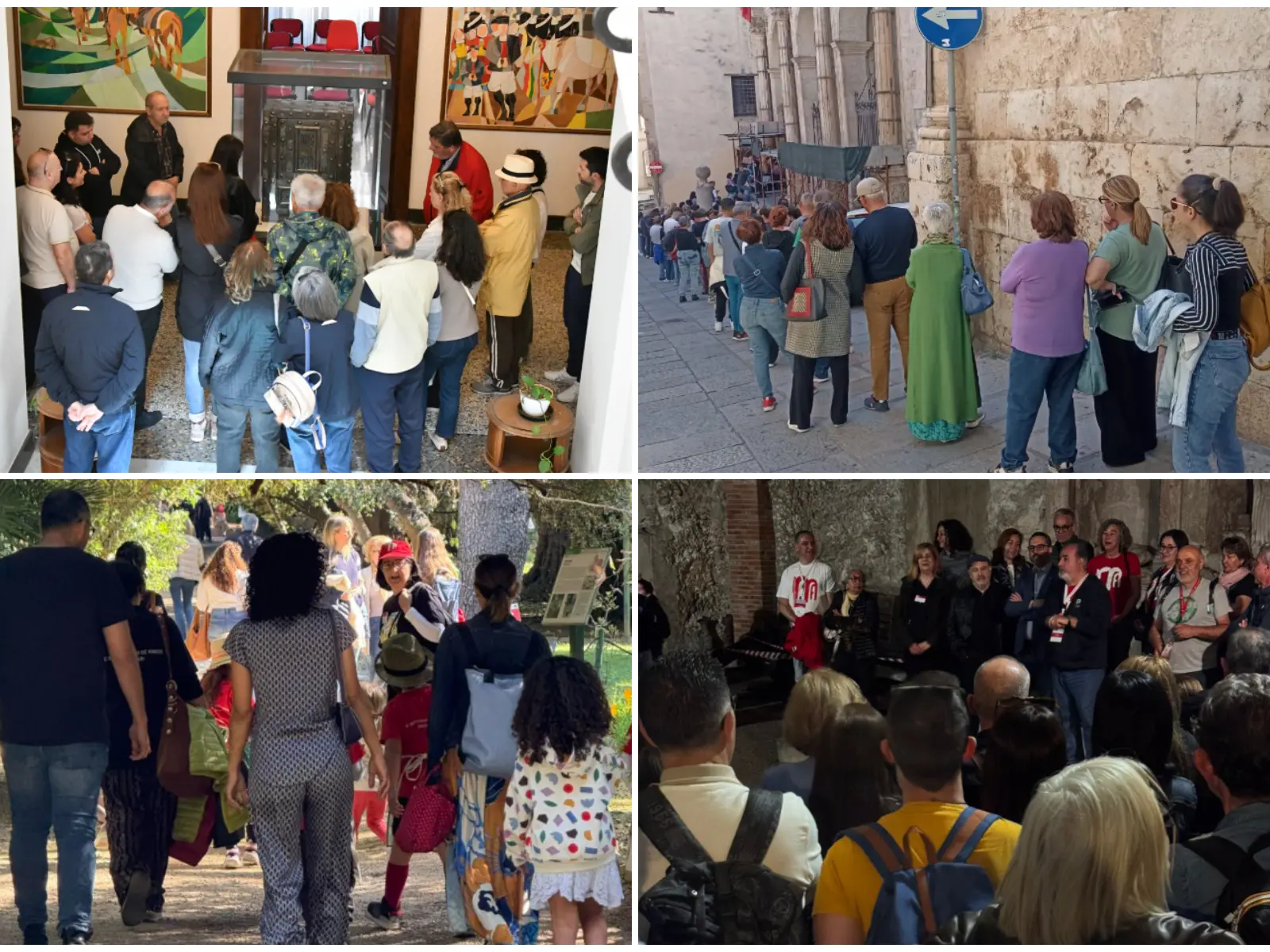 Folla alle visite guidate a Cagliari (Foto Monumenti Aperti - Carabinieri)