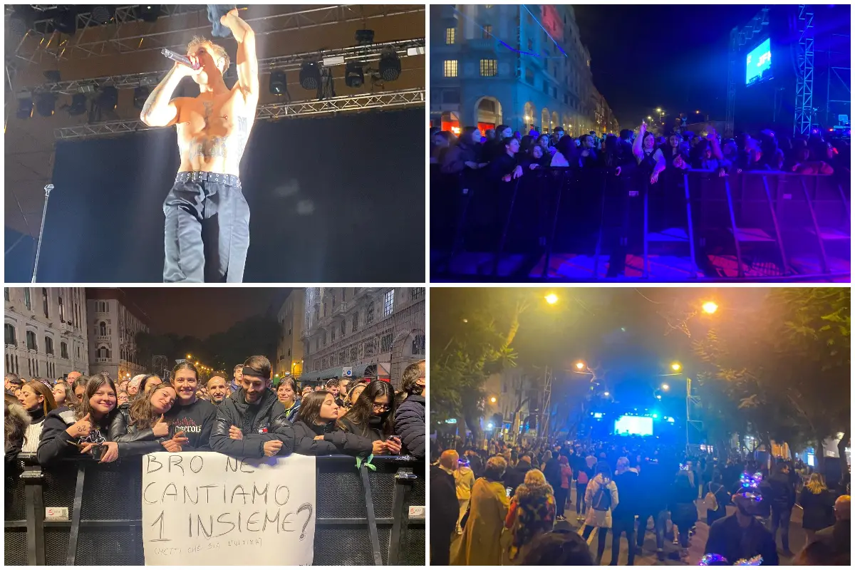 Capodanno a Cagliari (foto L'Unione Sarda - Boi)