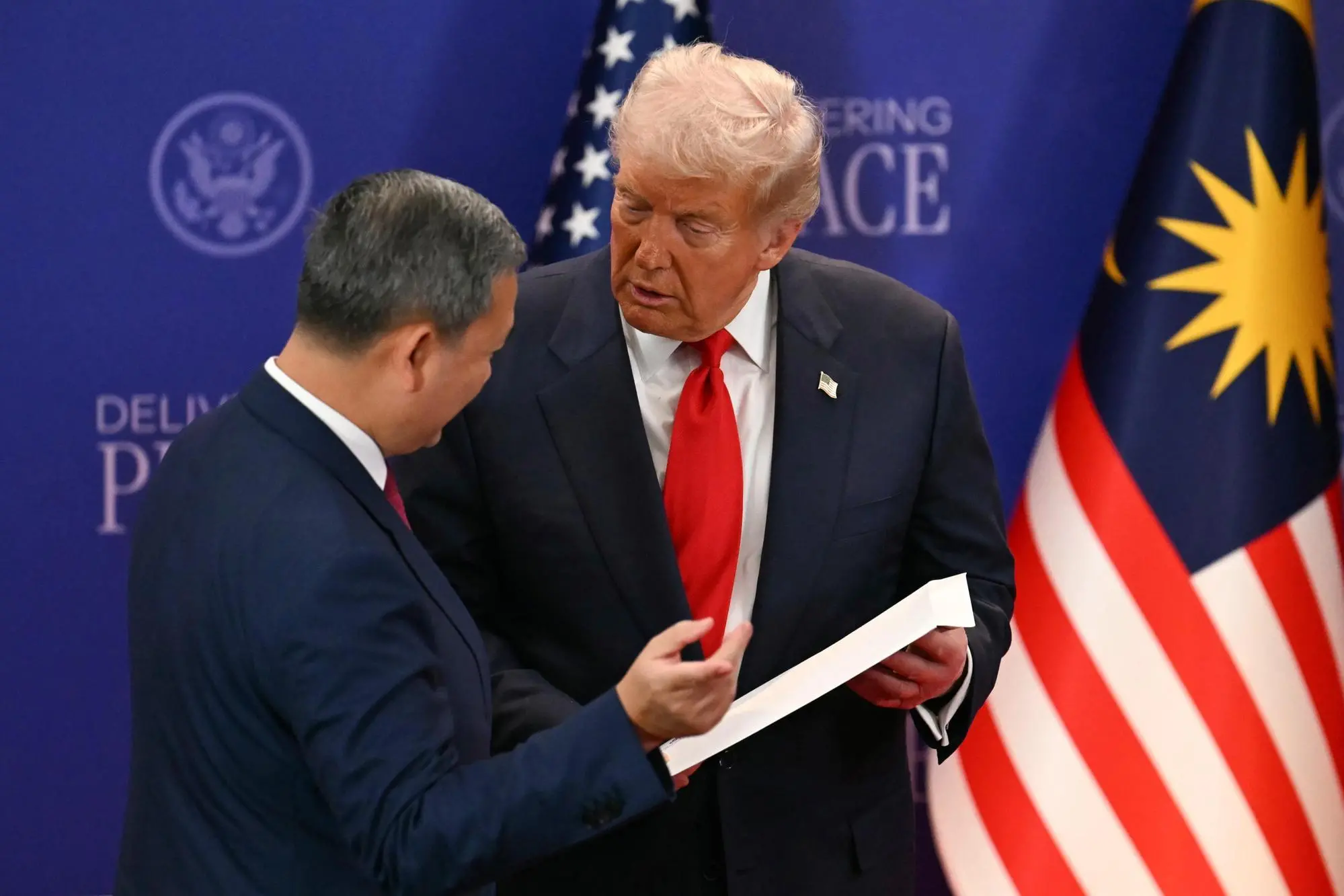 Donald Trump in Malesia (Ansa)