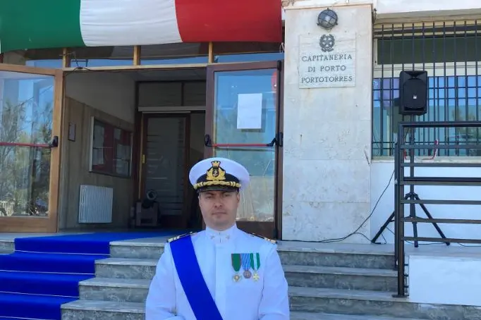 Il comandante Gabriele Peschiulli (foto M. Pala)
