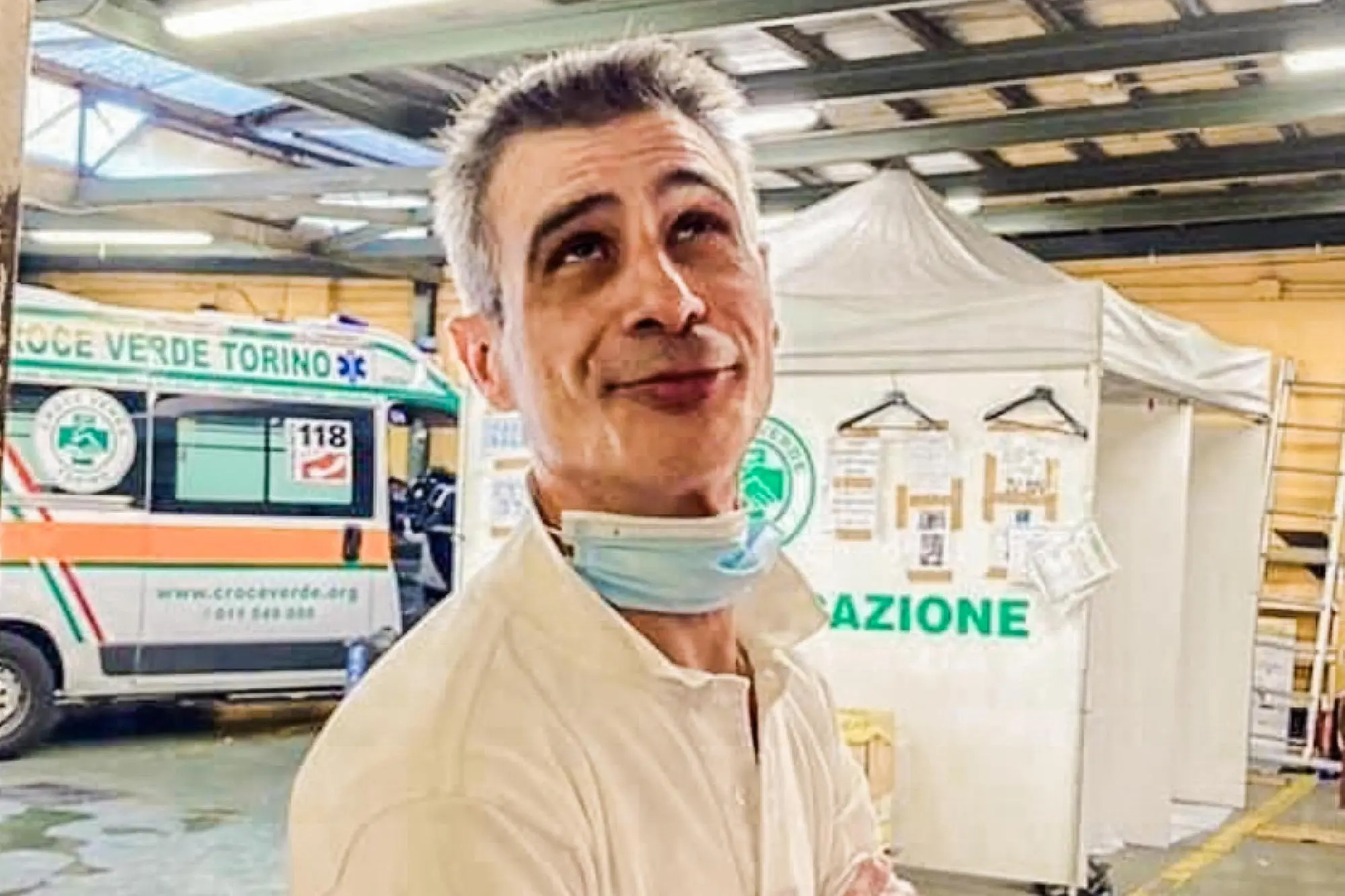 Massimo Melis, operatore Croce Verde, ucciso con un colpo di pistola a Torino (Ansa)