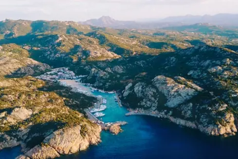 Una veduta dall'alto di Poltu Quatu