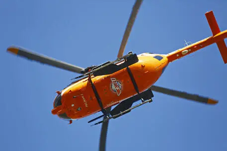 The helicopter rescue (Ansa)