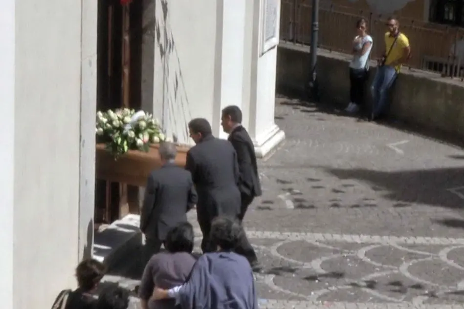 Arzana, i funerali del duplice omicidio (foto Ettore Loi)