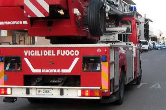 Un mezzo dei vigili del fuoco