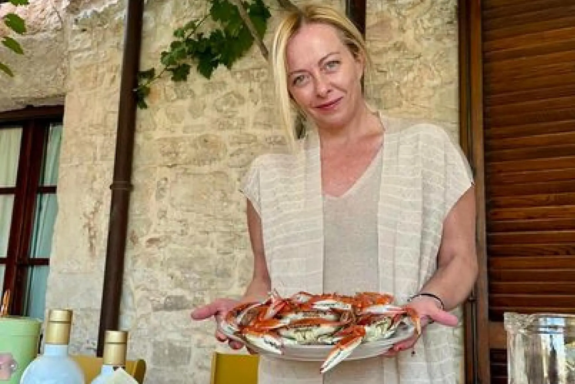 La foto postata su Facebook dal ministro Lollobrigida