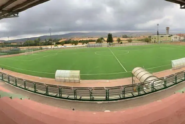Il campo sportivo di Senorbì (foto Sirigu)