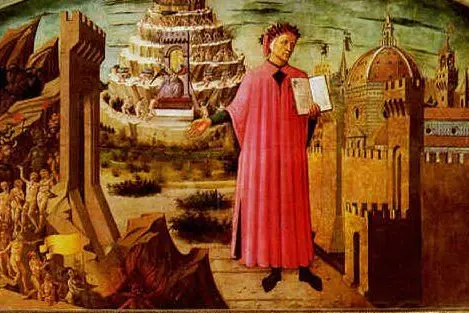 Dante Alighieri legge il suo poema (Wikipedia)
