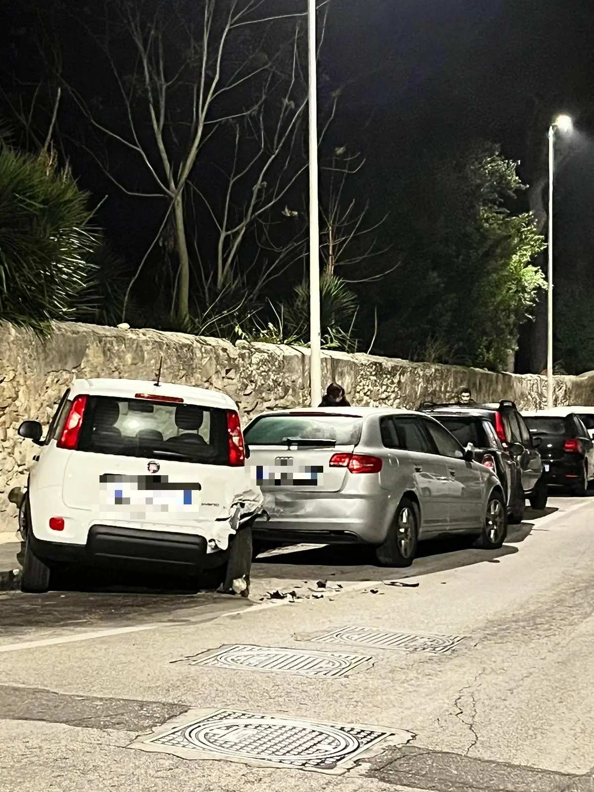 L'incidente in via Fra Ignazio (L'Unione Sarda)