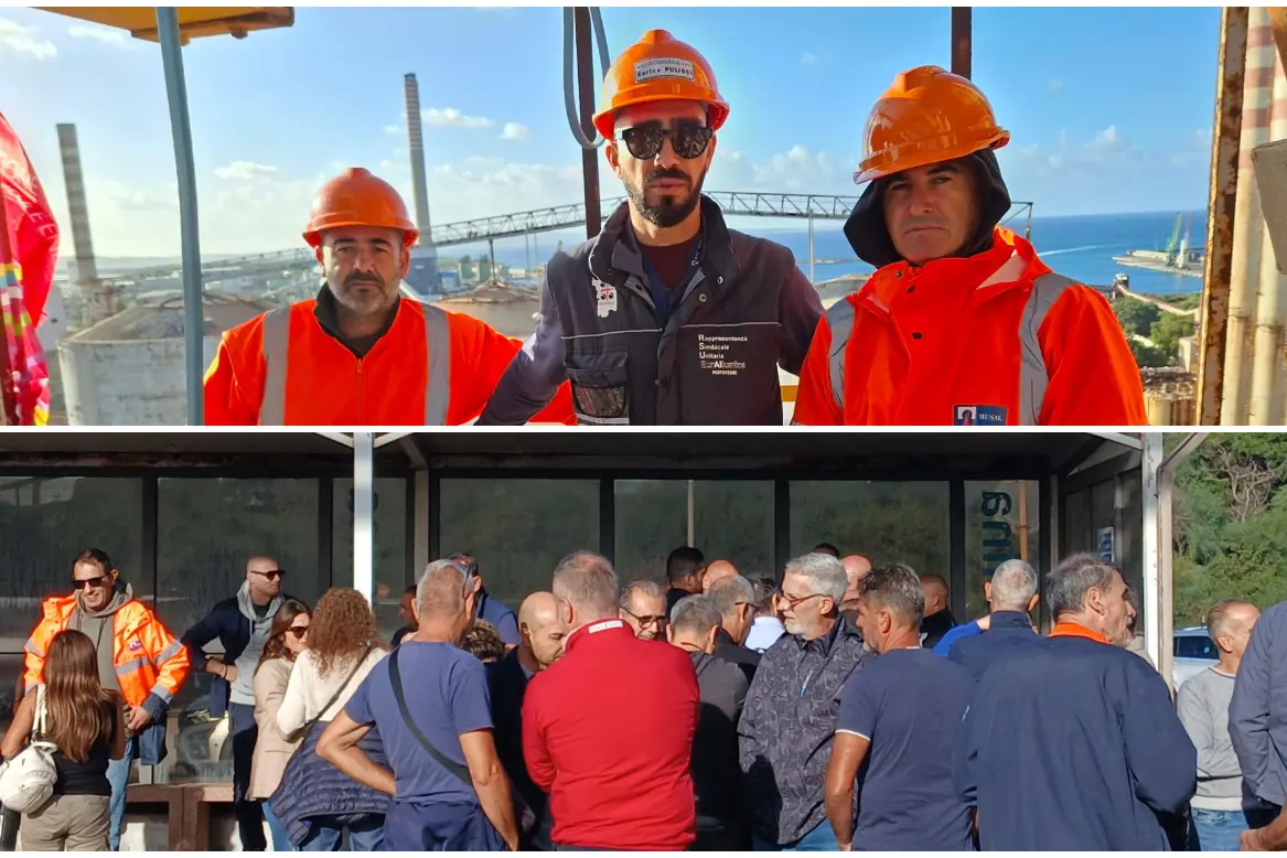 La protesta degli operai