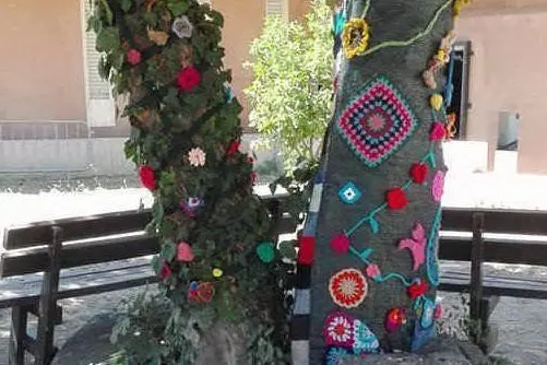 Un albero decorato