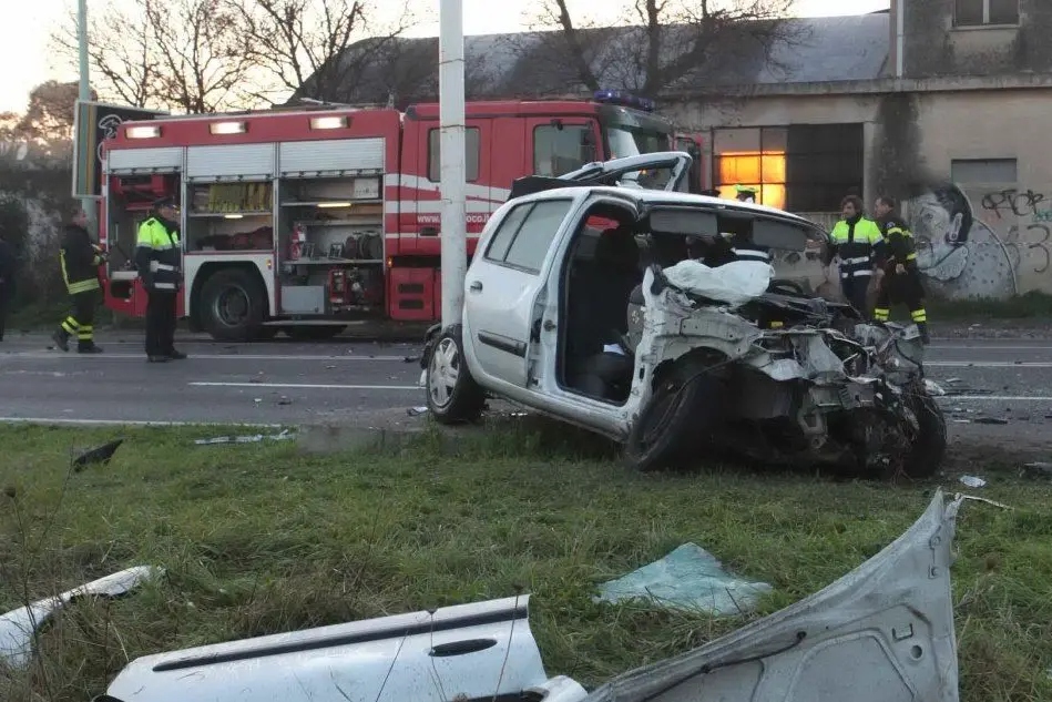 L'incidente in viale Marconi