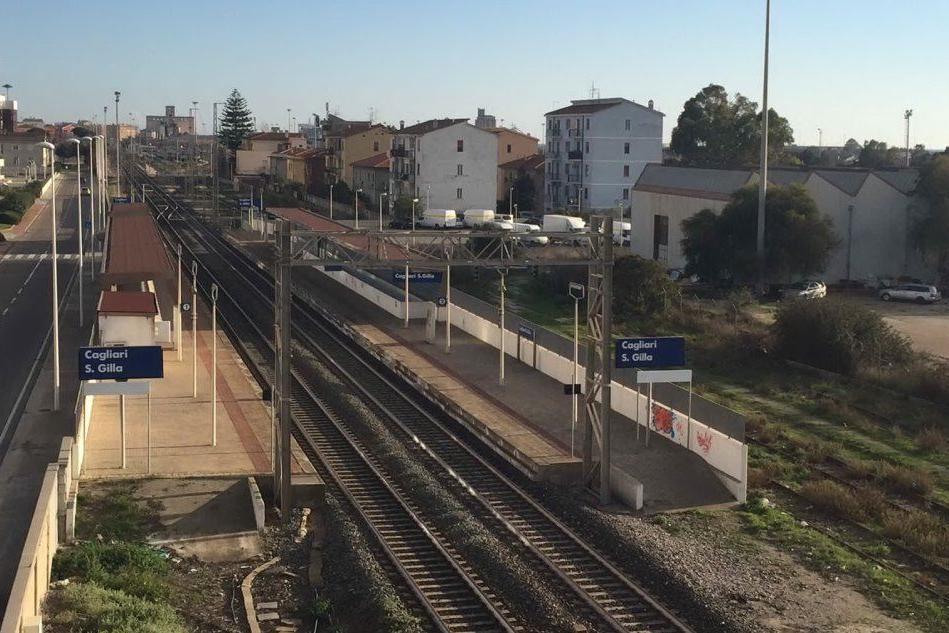 La stazione ferroviaria di Santa Gilla a Cagliari