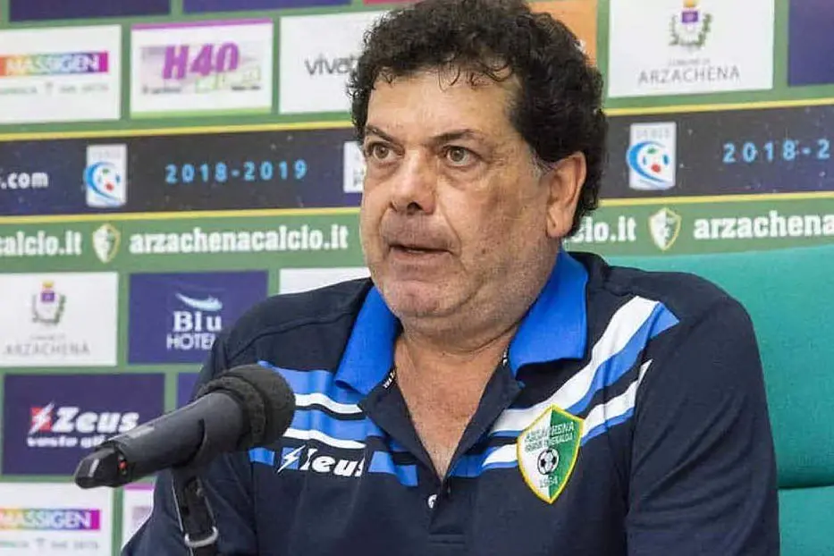 Giorico, allenatore dell'Arzachena (Foto Arzachena Calcio)