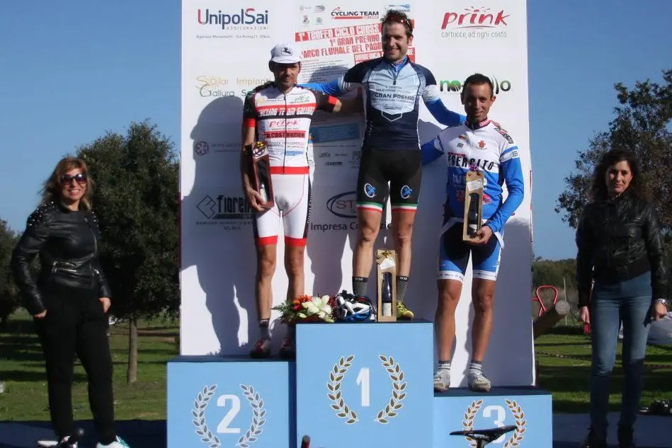 Giovanni Usai, Giairo Ermeti e Cristian Melis sul podio del 2014