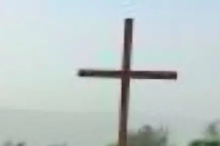 La croce nel sito di San Salvatore (foto concessa)