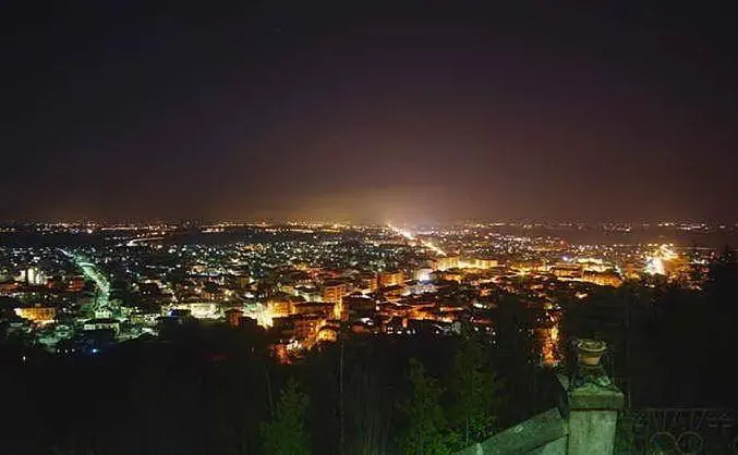 Una veduta dall'alto di Monserrato, paese da 20mila abitanti teatro della fortunata vincita