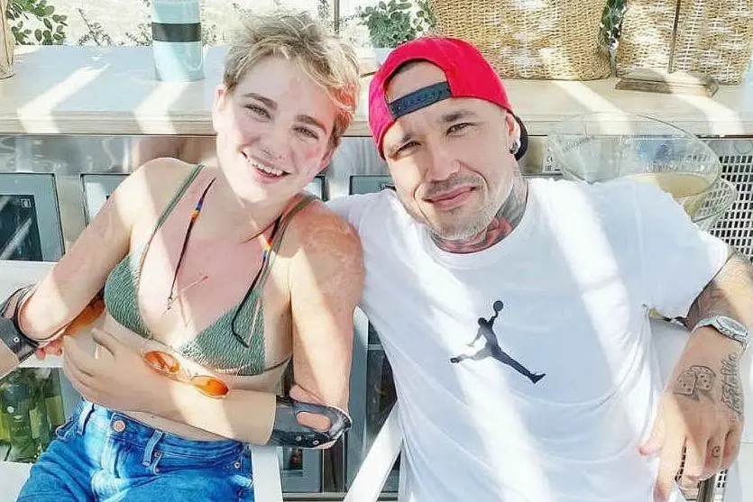 Bebe Vio e Radja Nainggolan (foto Instagram)