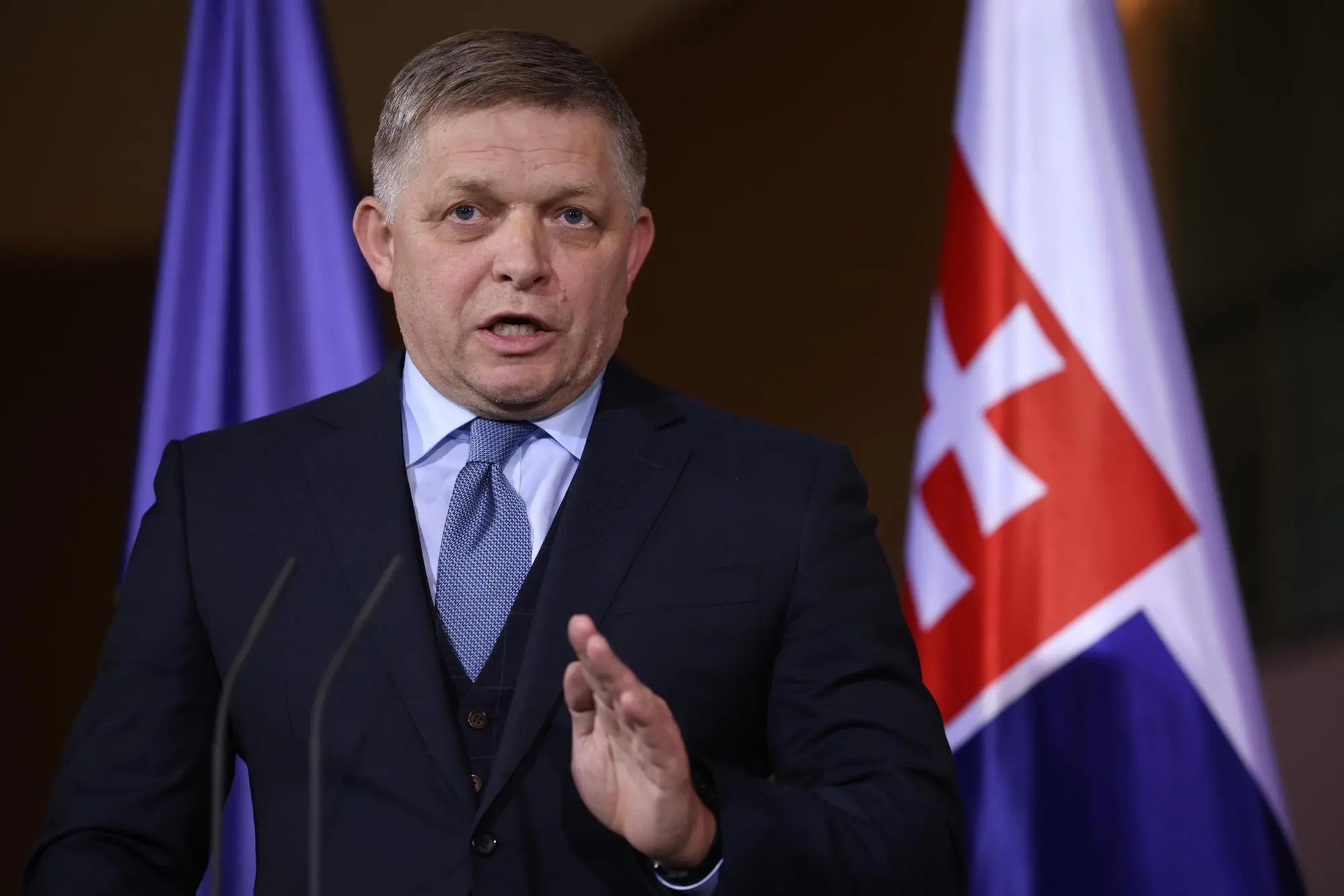 Robert Fico (foto Ansa/Epa)