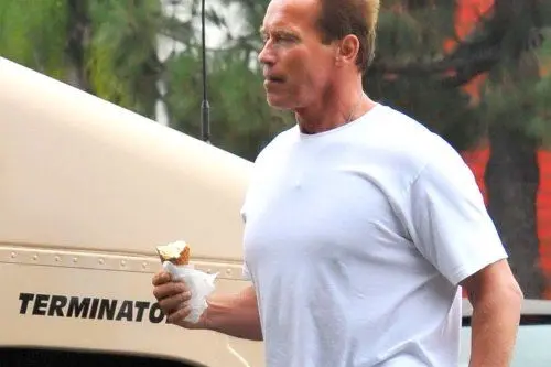 Schwarzenegger in giro con la famiglia e la Jeep personalizzata - La Press