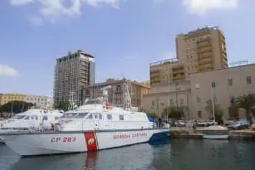 Una motovedetta della Capitaneria