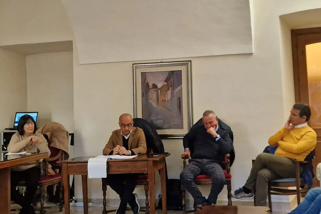 La V Commissione in Comune a Sassari (foto Floris)