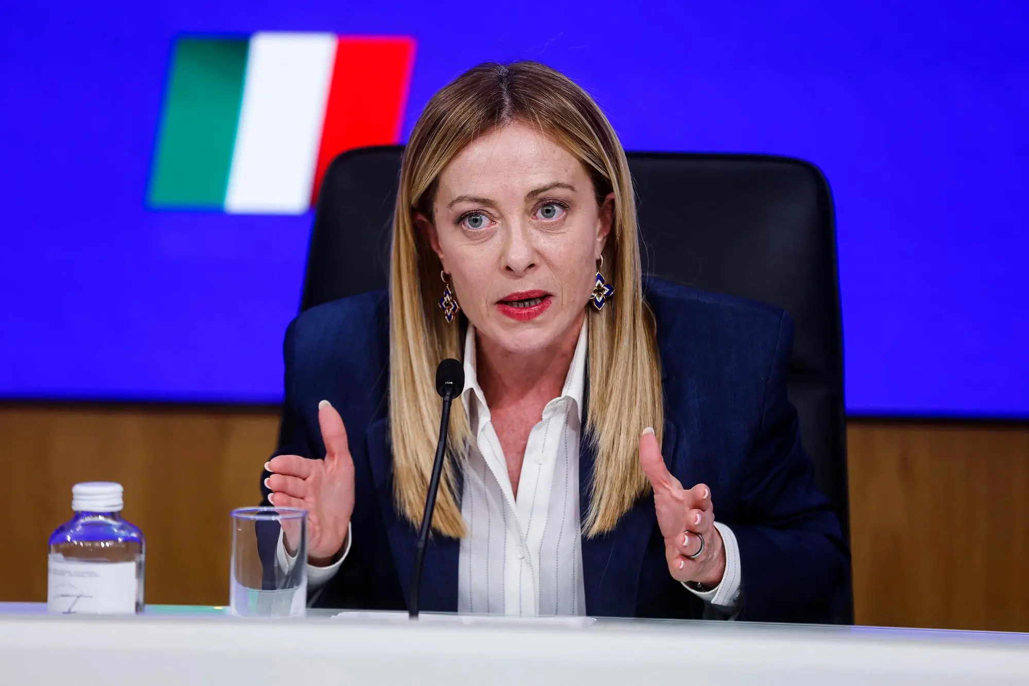 La premier Giorgia Meloni (foto Ansa)