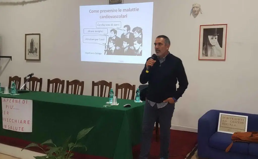 Il cardiologo Delogu alla conferenza