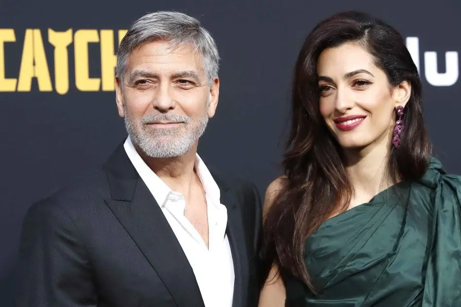 George e Amal Clooney (Ansa)