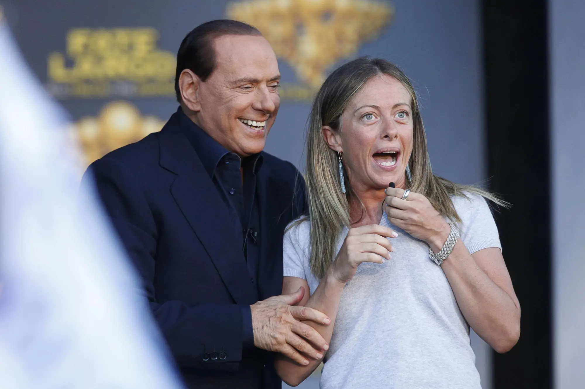 Giorgia Meloni e Silvio Berlusconi (Ansa)