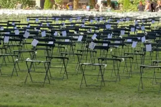 11 settembre, 2.753 sedie vuote in omaggio alle vittime