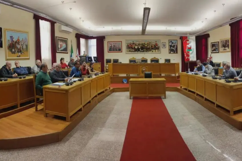 L'aula consiliare di Capoterra