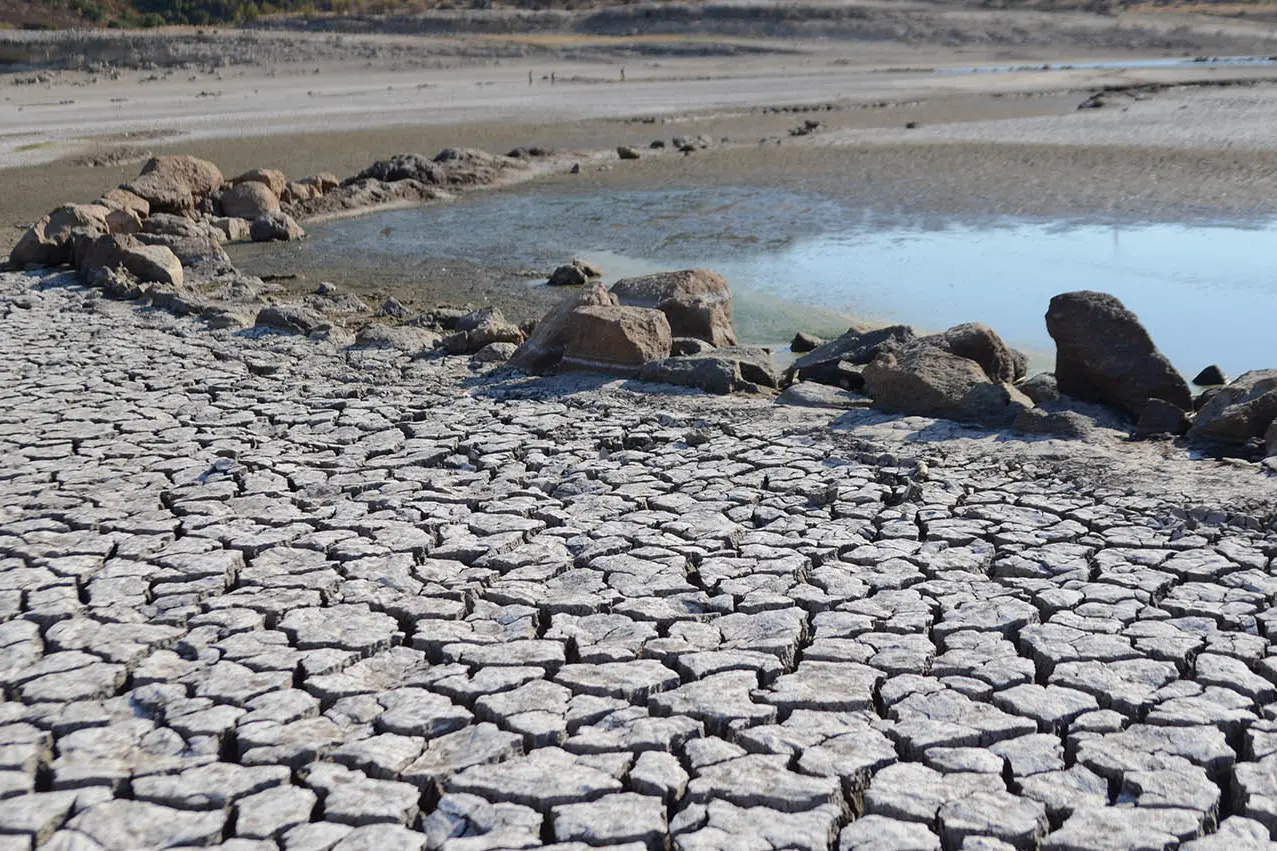 Siccità nel bacino del Cuga (archivio)